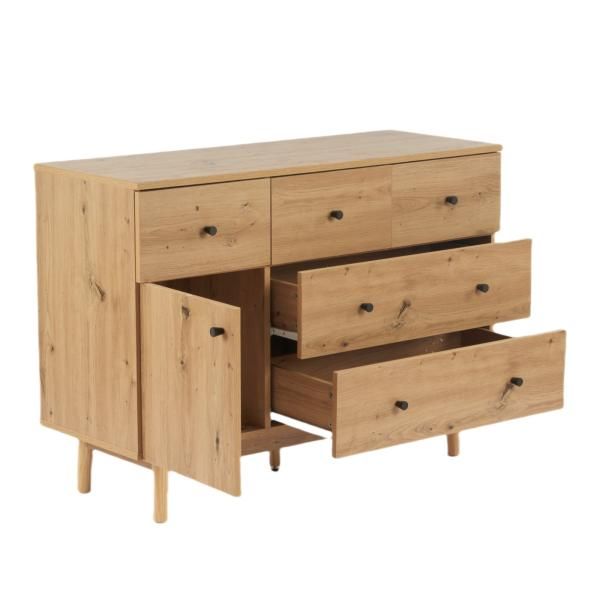 リビング収納 引き出し5杯