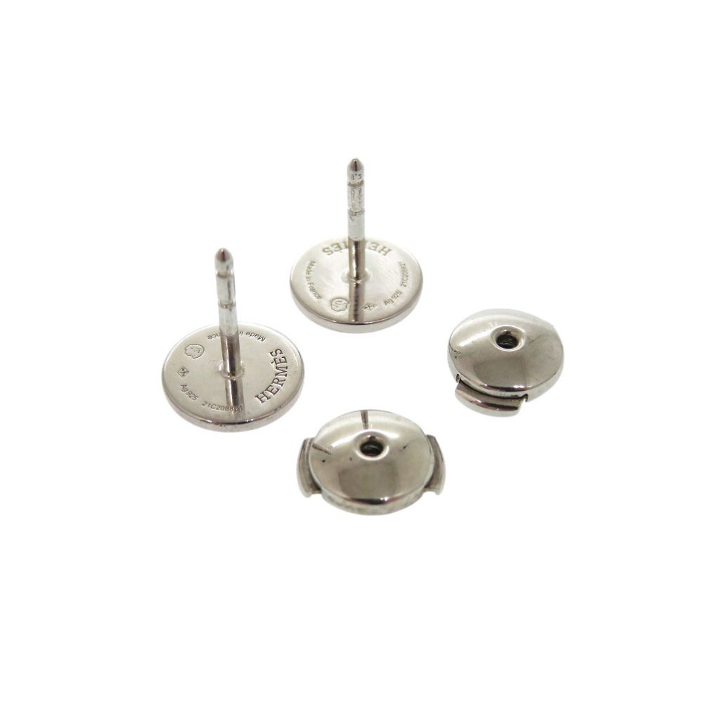 美品 エルメス エクスリブリス TPM シルバー925 ピアス 1313 HERMES  