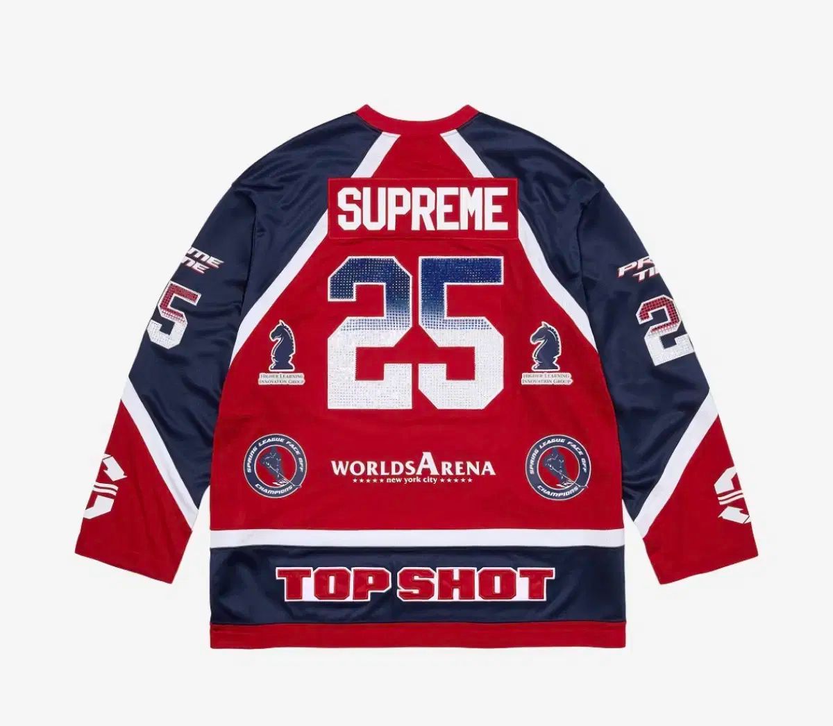 supreme ラインストーン ストライプ ベースボール ジャージー 奥深し 