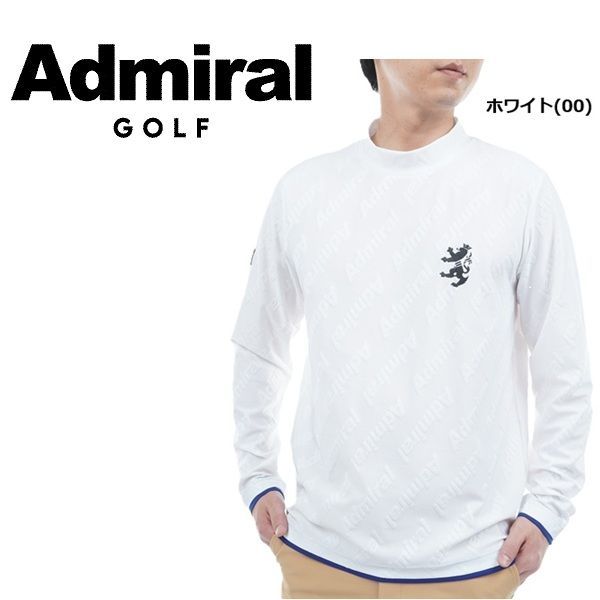 アドミラル 安い ゴルフ メンズ ロゴストレッチ ジャガードモック