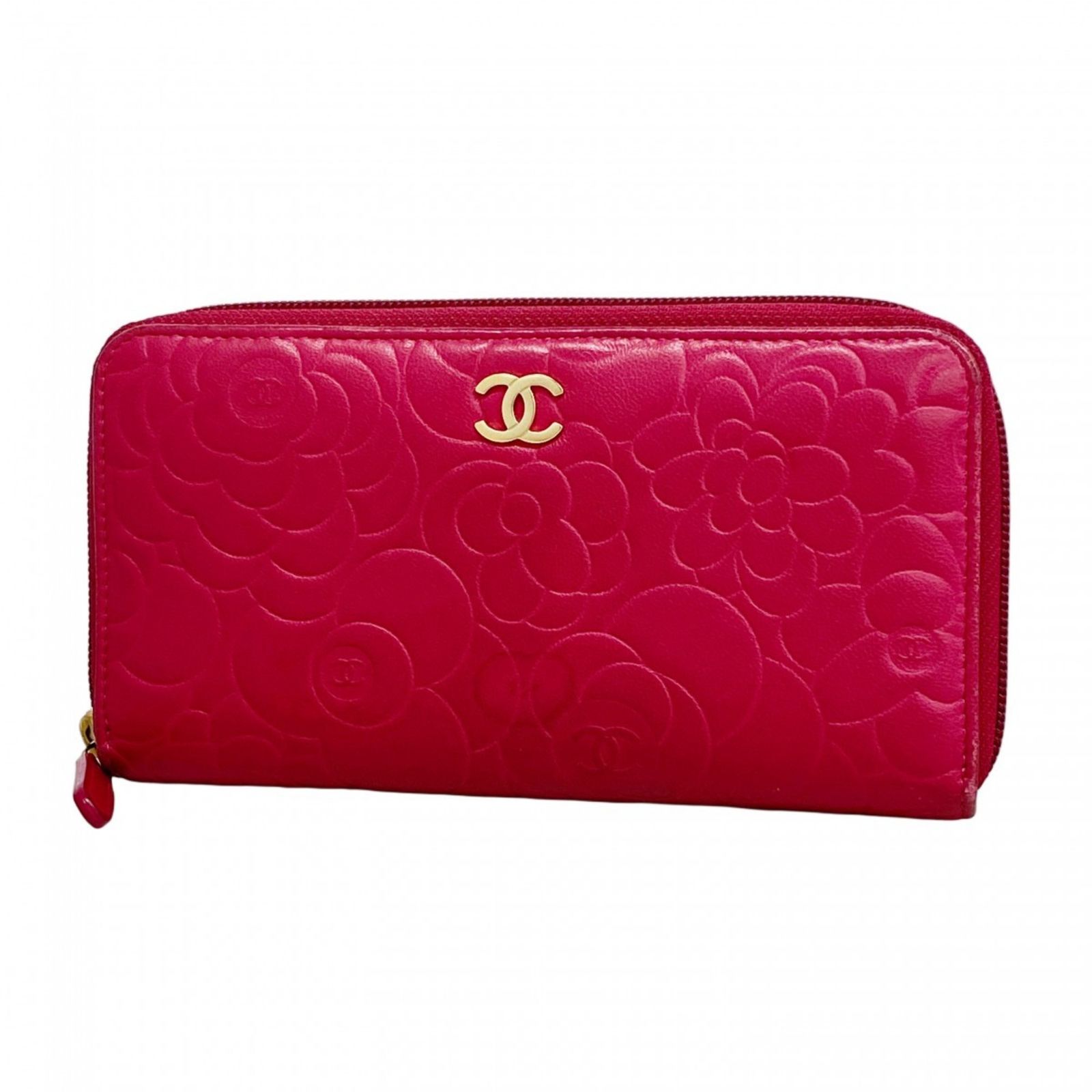 ★未使用★　CHANEL シャネル　カメリア　長財布 ピンク　ヴィンテージ シャネル カメリア ピンク 長財布をお買取！価格の相場は？-所沢