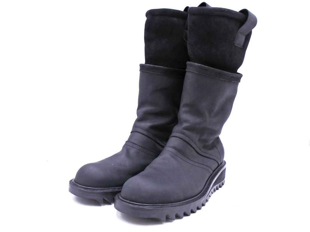 SISTERE システレ フェイクレイヤード ブーツ size1 27ｃｍくらい |黒 ◎メンズ