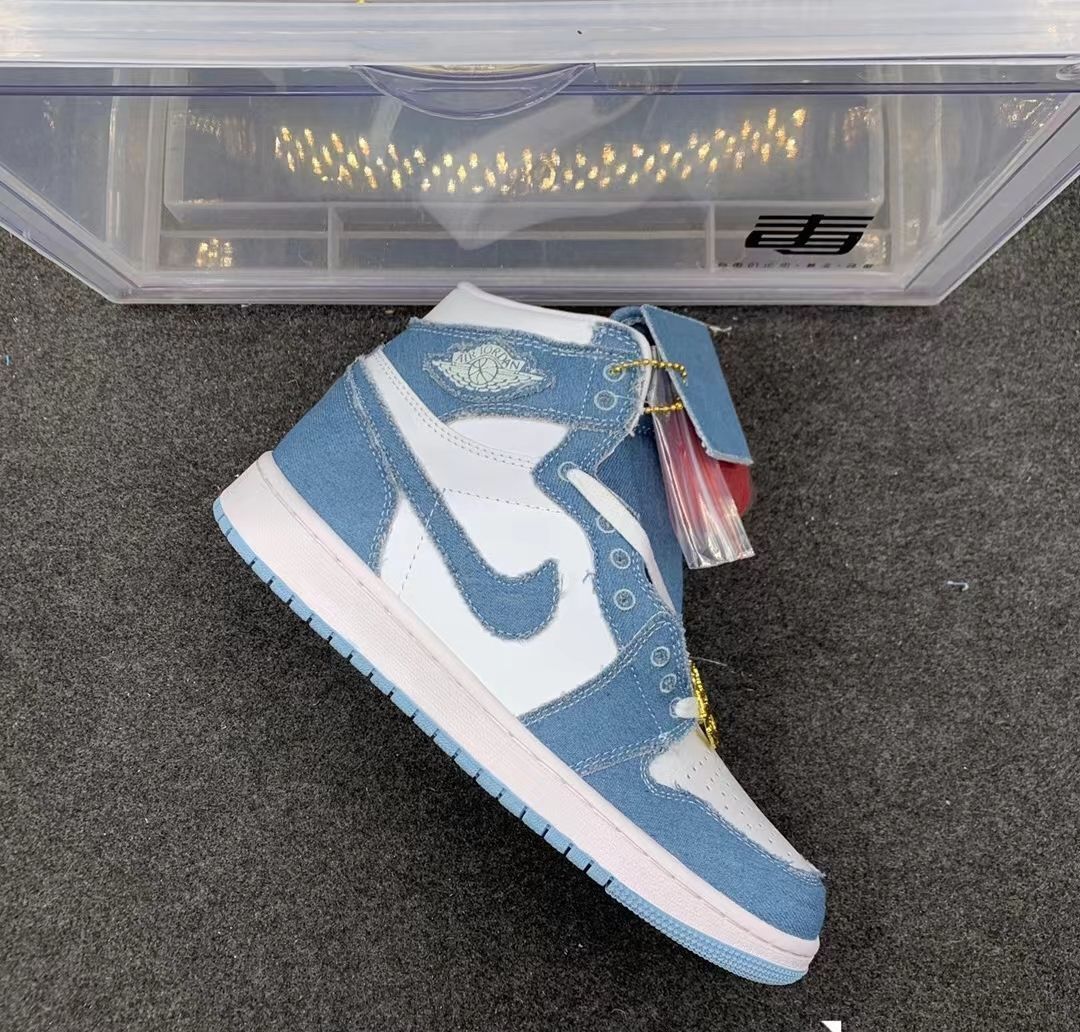 WMNS Air Jordan 1 High OG “Denim” Release Date 箱付 男女兼用^<