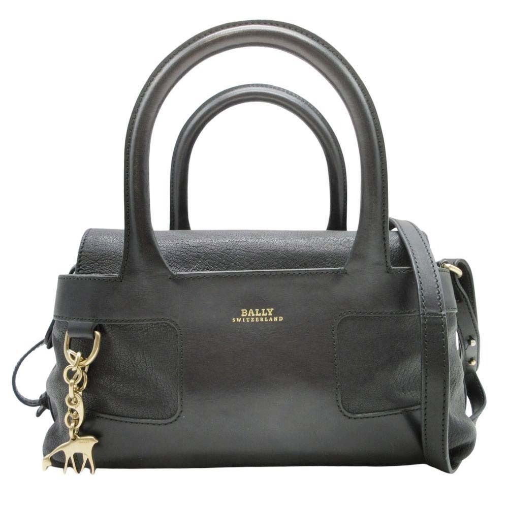 美品 BALLY バリー 2WAY レザー ハンドバッグ ショルダーバッグ カバン  