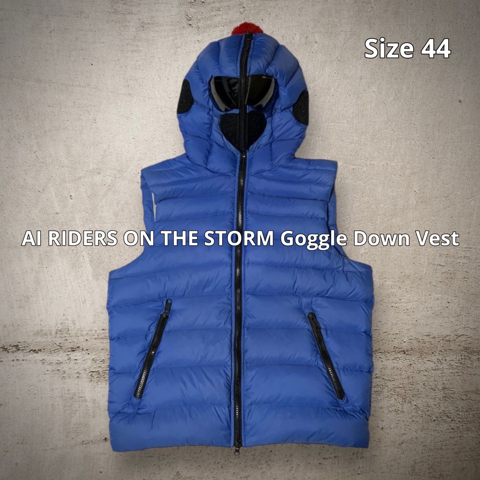 AI RIDERS ON THE STORM Goggle Down Vest アイライダースオンザ 