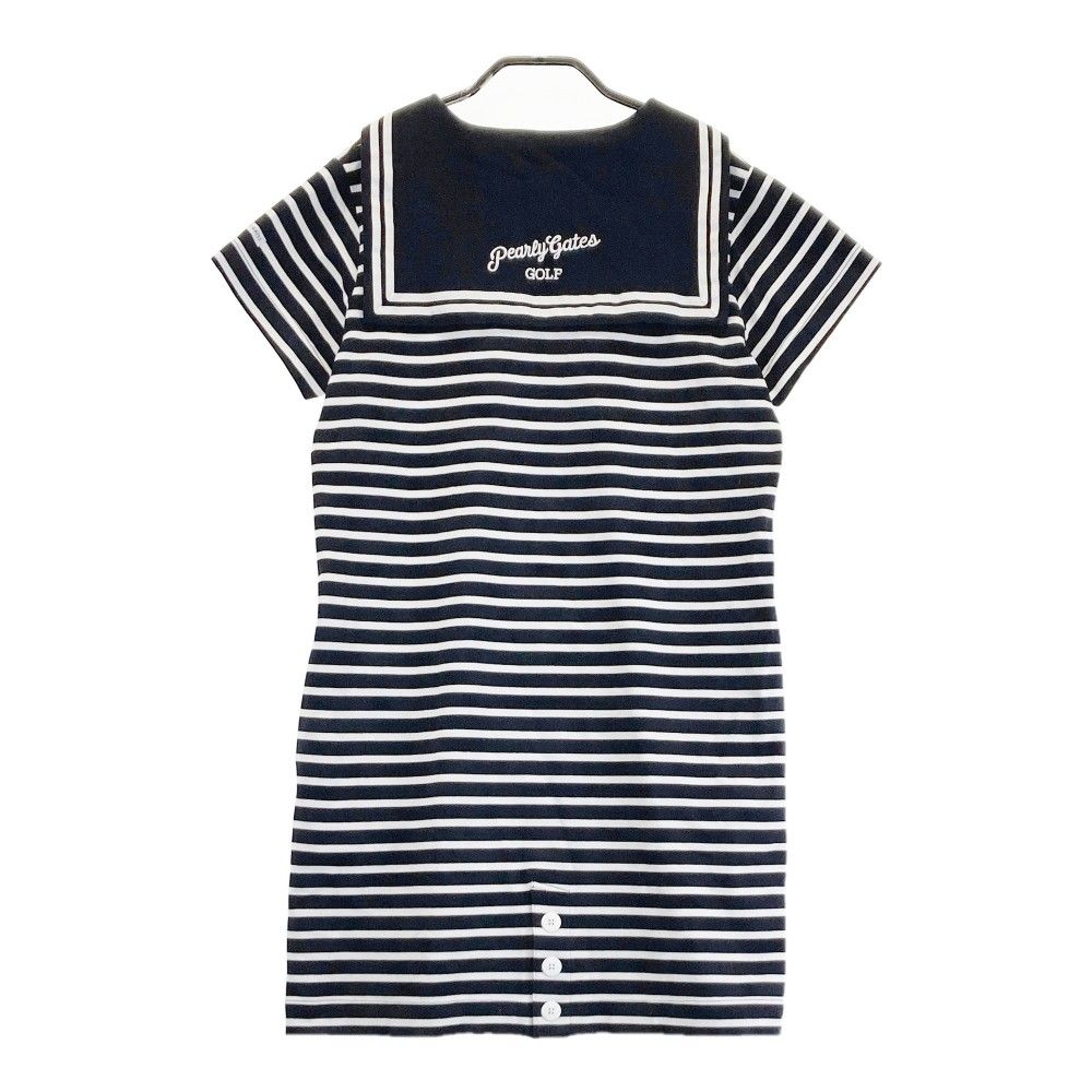 サイズ：0 PEARLY GATES パーリーゲイツ 半袖ワンピース マリン
