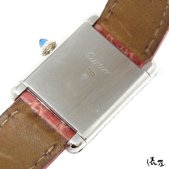 【希少】カルティエ タンクルイ ダイヤベゼル 手巻き OH済 750 18K レディース ヴィンテージ Cartier 時計 腕時計 中古【送料無料】