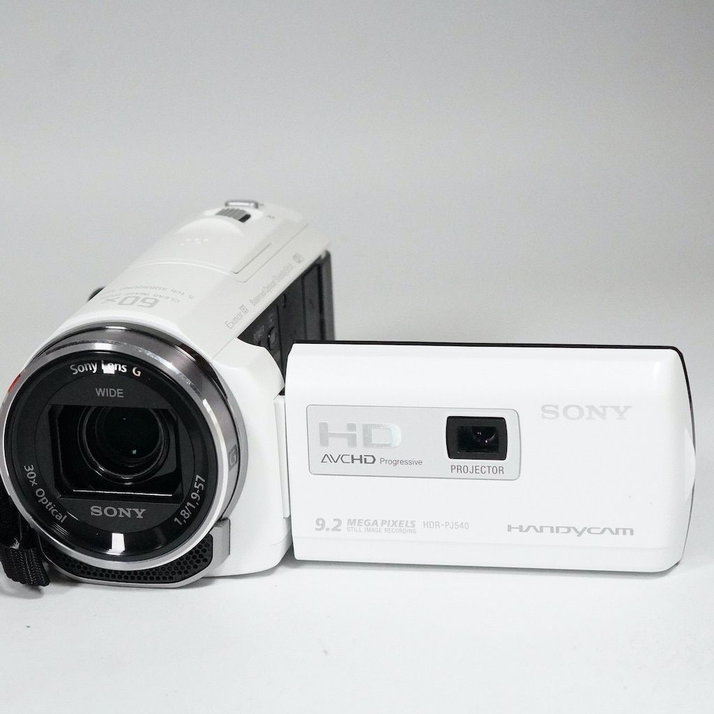 SONY デジタルHDビデオカメラ HDR-PJ540 ホワイト HDR-PJ540 | デジタルビデオカメラ Handycam ハンディカム | ソニー