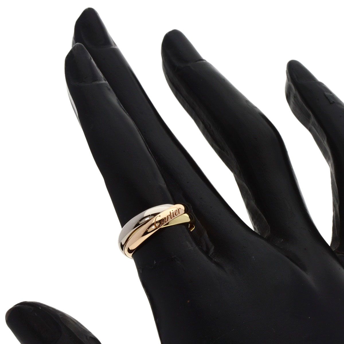 CARTIER カルティエ トリニティリング SM #47 リング・指輪 K18YG 