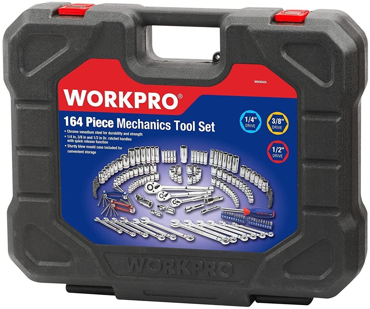 WORKPRO ソケットレンチセット インチ工具セット ハーレー ラチェット