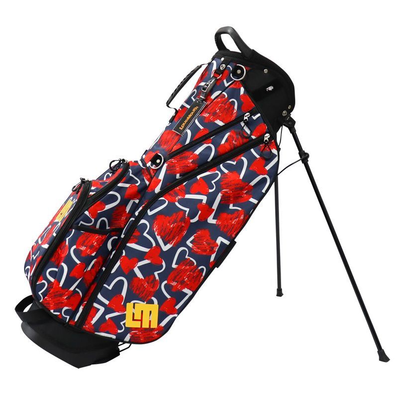 ラウドマウス 8.5型 軽量 スタンドバッグ Scribble Hearts Navy
