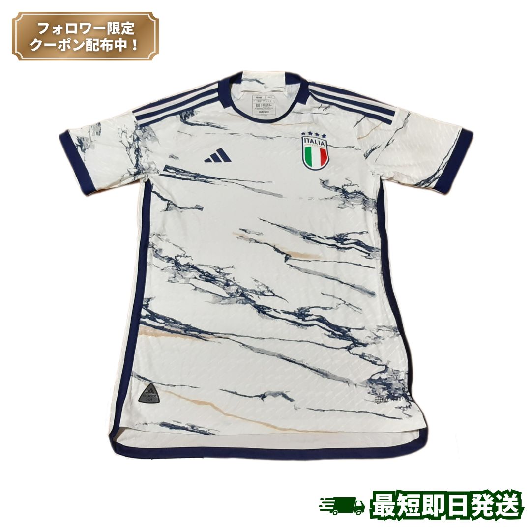 《1点限り》アディダス 2023 イタリア代表 ユニフォーム アウェイ 半袖 オーセンティック【新品・未使用】