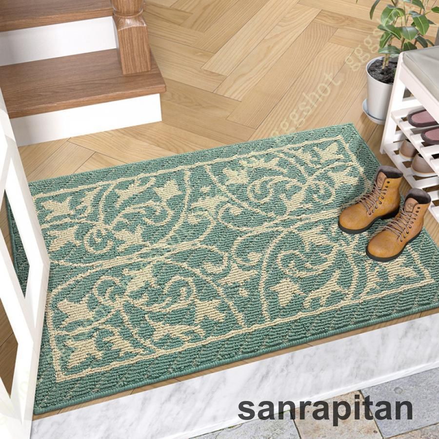 玄関マット 北欧 ラグマット 花柄 室内 屋内 おしゃれ かわいい 泥