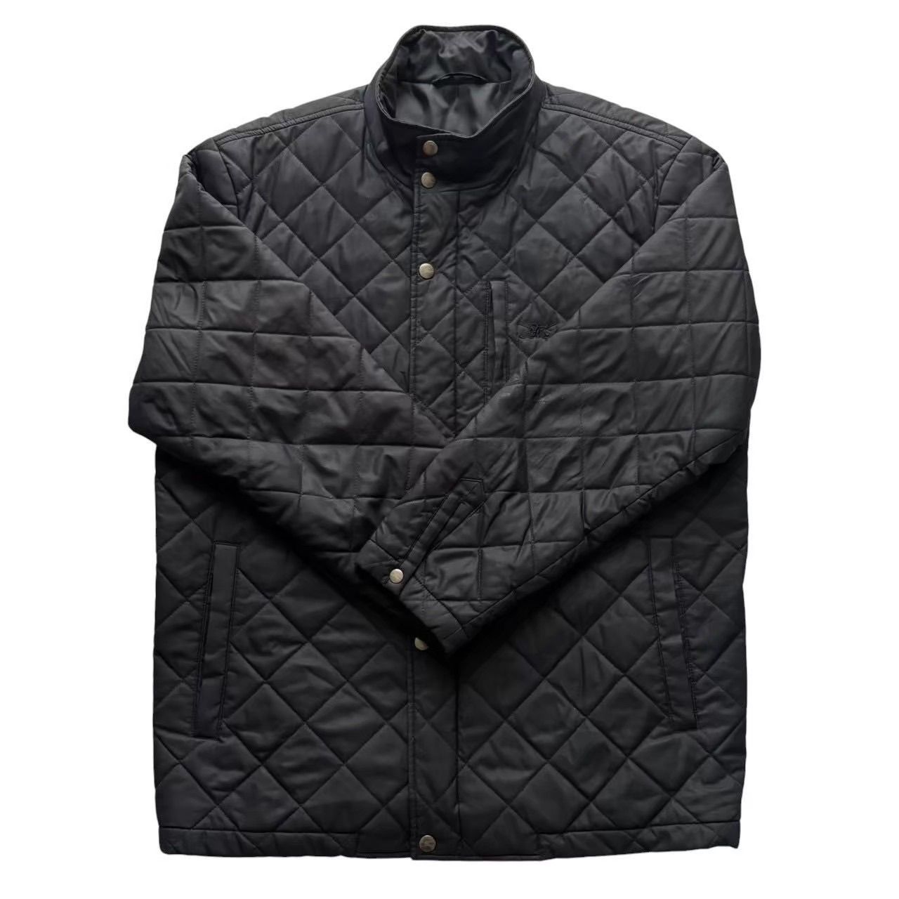BURBERRY バーバリーゴルフ キルティングジャケット 黒 ステンカラー BURBERRY バーバリーゴルフ キルティングジャケット 黒 ステンカラー