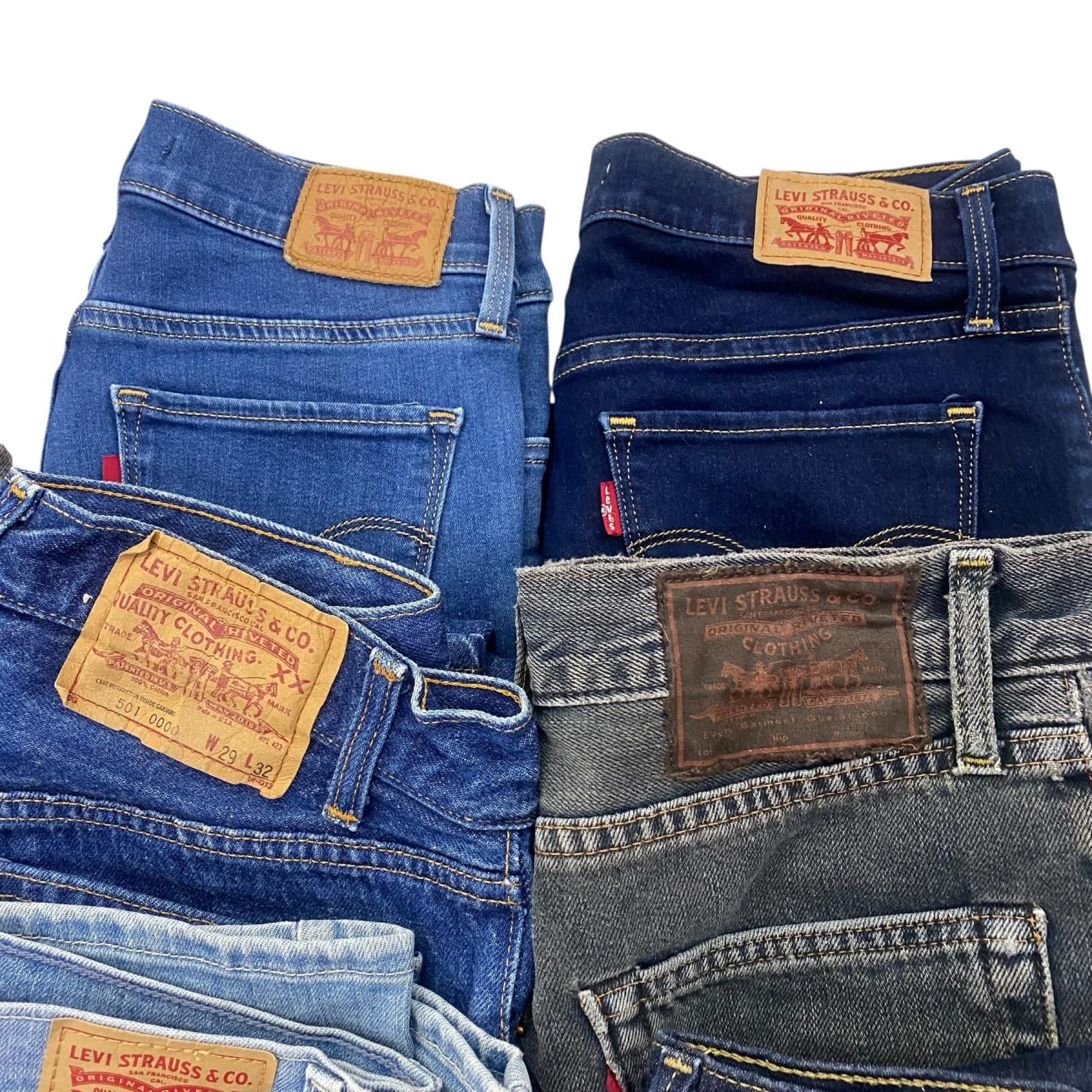 186005 Levi s リーバイス デニム スカート パンツ 501含む インディゴ ブラック レディース 15点