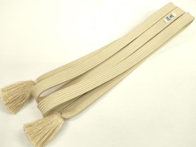 平和屋本店■極上　有職組紐道明　帯締め　高麗組　薄香色　宮内庁御用　国立博物館御用　東京芸術大学御用　逸品　CXAA0591s5 平和屋本店□極上 有職組紐道明 帯締め 高麗組 薄香色 宮内庁御用 国立