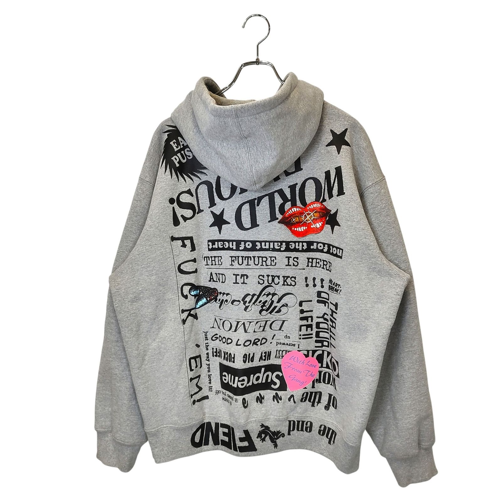 Supreme シュプリーム 23SS Fiend Hooded Sweatshirt バック プリント