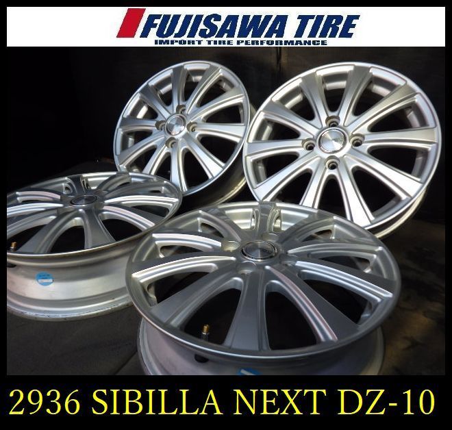 2936 B▲送料無料▲SIBILA NEXT DZ-10 ホイール▲15x4.5J 4穴 PCD100 45▲4本