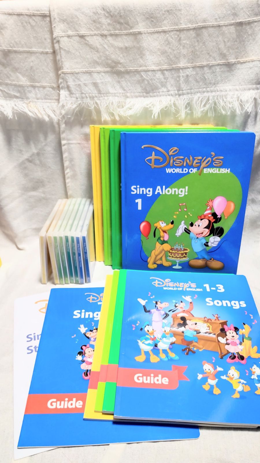 ディズニー英語教材 Sing Along CD、絵本、歌詞本 - 知育玩具