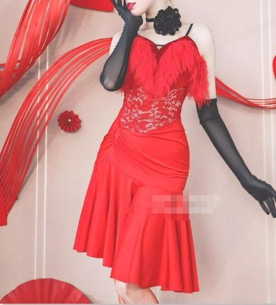 ラテンドレス ラテンワンピース ダンス衣装 ベルト付 オーダーメイド 新品未使用】社交ダンス衣装 ラテンワンピースドレス ベルト付