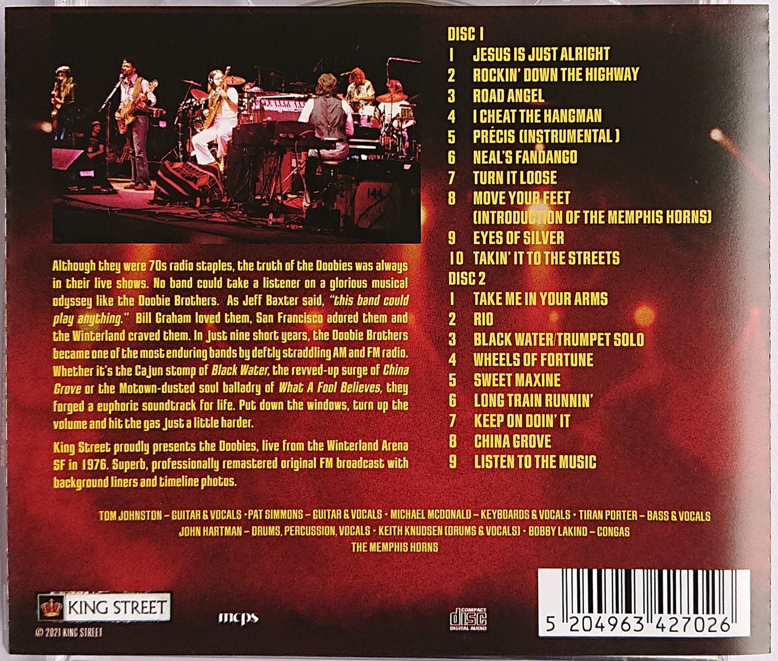 中古】THE DOOBIE BROTHERS ドゥービー・ブラザーズ ／ LIVE IN SAN 