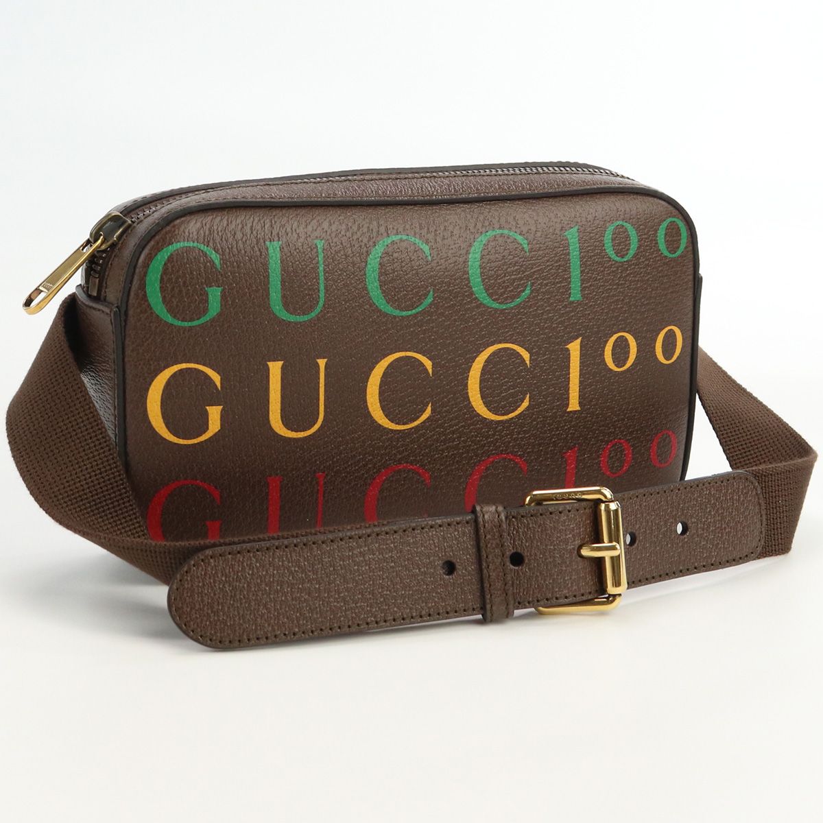 GUCCI グッチ 100周年記念ベルトバッグ 602695 ボディバッグ レザー