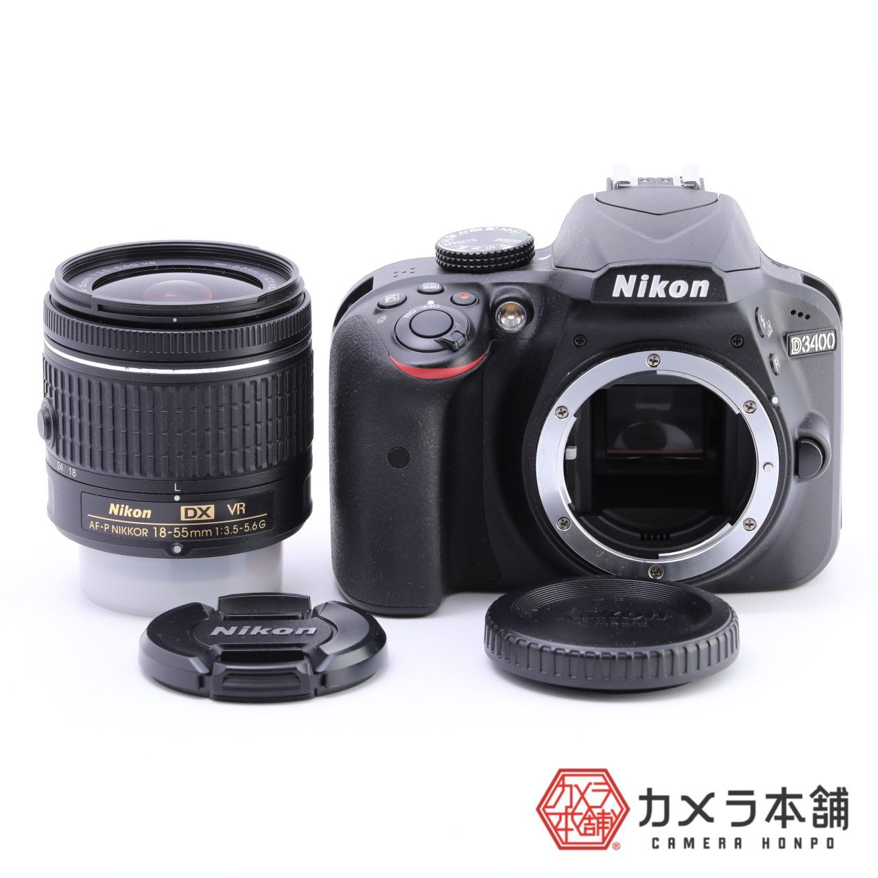 Nikon ニコン D3400 AF-P18-55 VR レンズキット ブラック - カメラ本舗