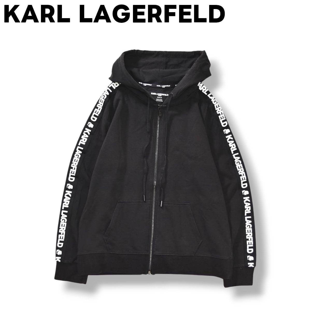 Karl Lagerfeld(カールラガーフェルド) フード ロング ブルゾン KARL 
