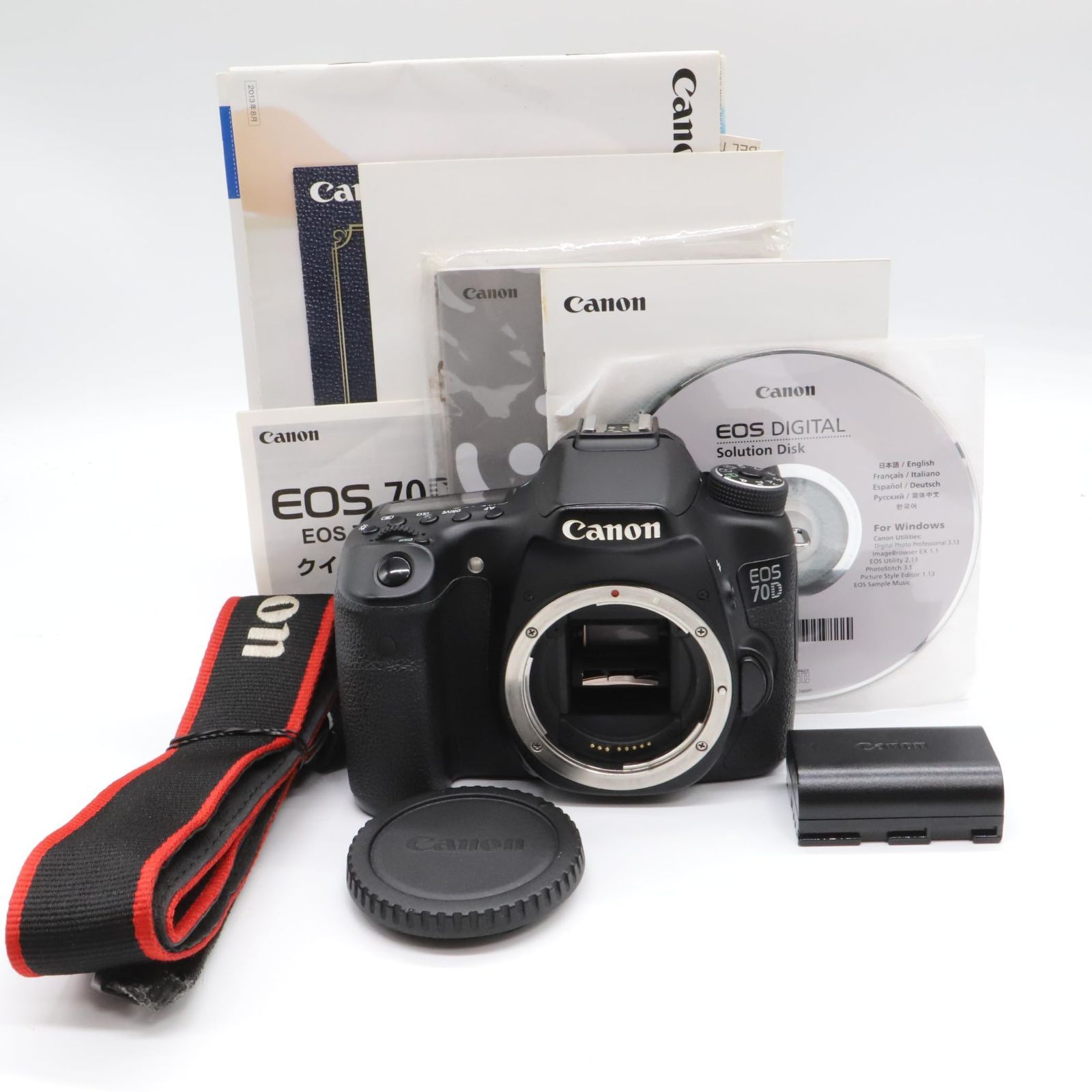 並品】Canon デジタル一眼レフカメラ EOS70D ボディ ブラック EOS70D