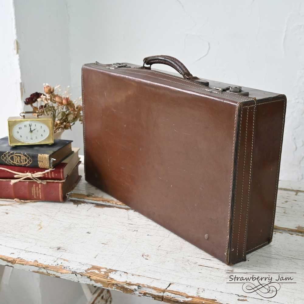 アンティークトランク L3612-99-12 英国アンティーク トランク レザー