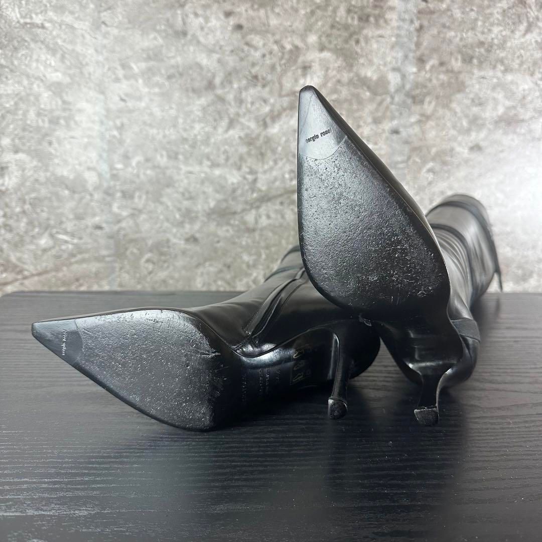 足長美脚】20万相当 セルジオロッシ ロングブーツ 22.5cm 高島屋購入