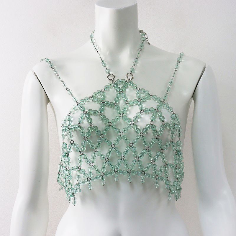 ミューラル　クリアビーズ 2023-2024 定価4万 ミューラル MURAL Dripping clear bustier