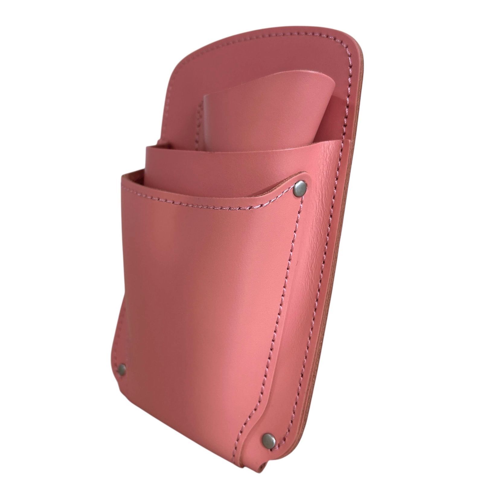 訳あり 本革 長もち フローリストシザーケース PSC FC-205 サーモンピンク 花屋 おしゃれ レザーケース はさみケース 剪定バサミ 本革 シンプル プレゼント