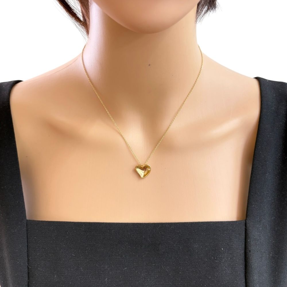 ティファニー フルハート ネックレス 18金 K18イエローゴールド
