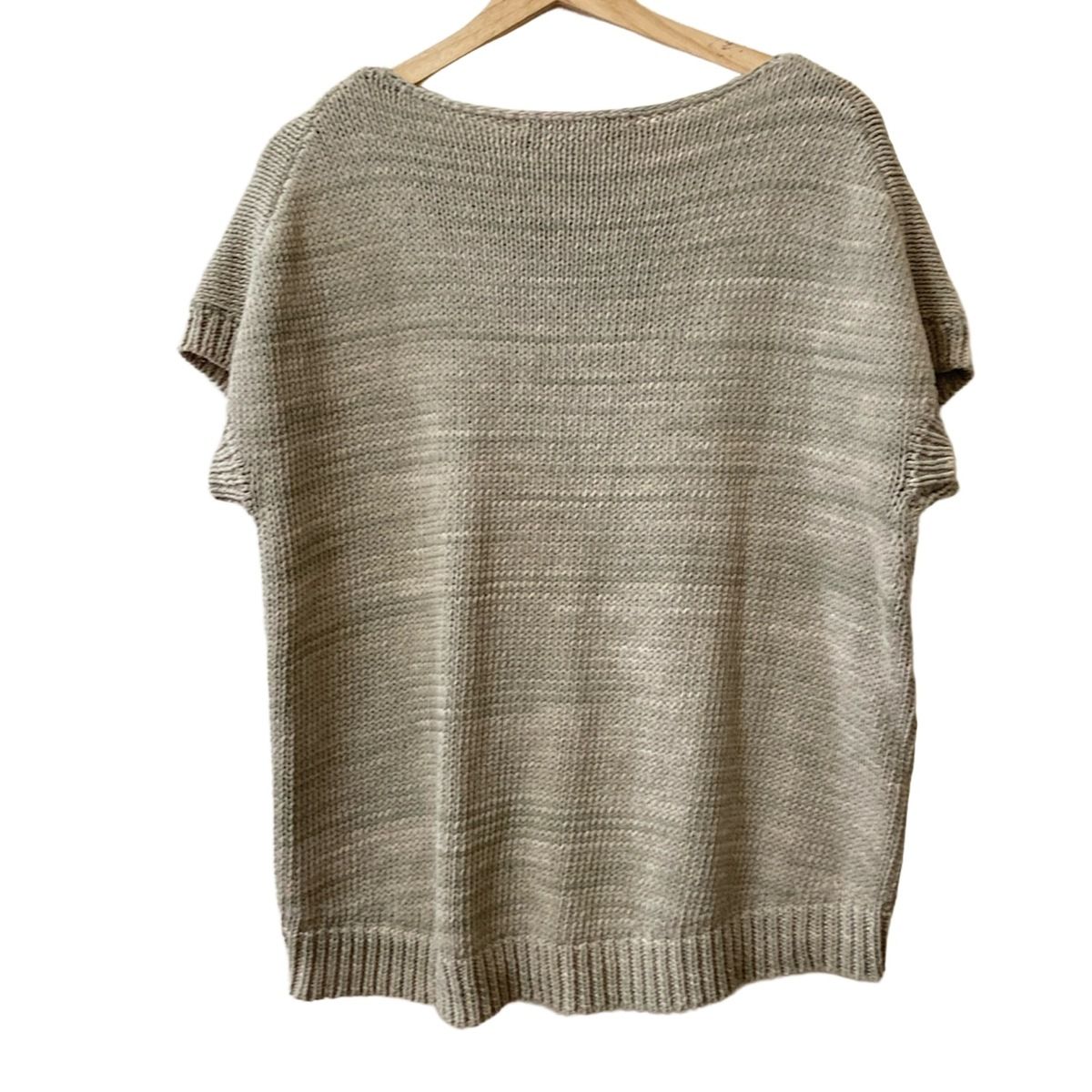 theory luxe セオリーリュクス 半袖セーター サイズ38 M レディース - グレーベージュ クルーネック