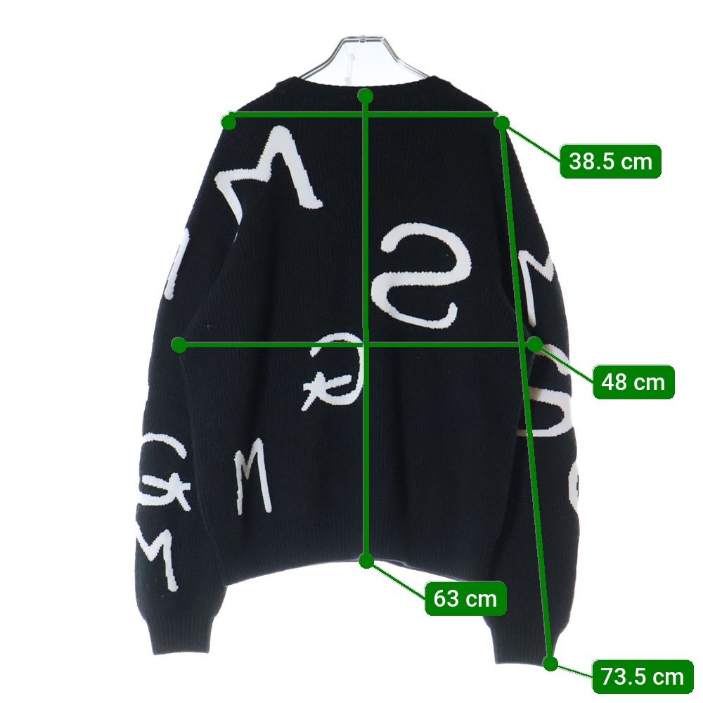 MSGM エムエスジーエム ロゴ総柄ニット MSGM セーター ニット MSGM×Franco Albini Foundation
