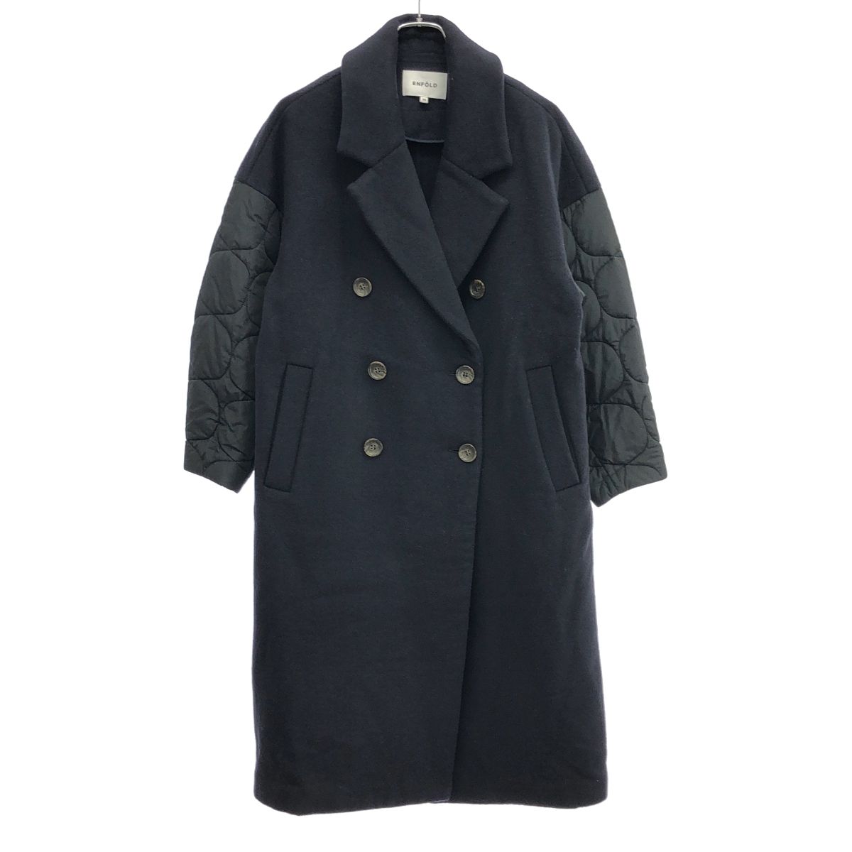 ENFOLD エンフォルド フェザーリーバーロングPコート 300CA330-1660