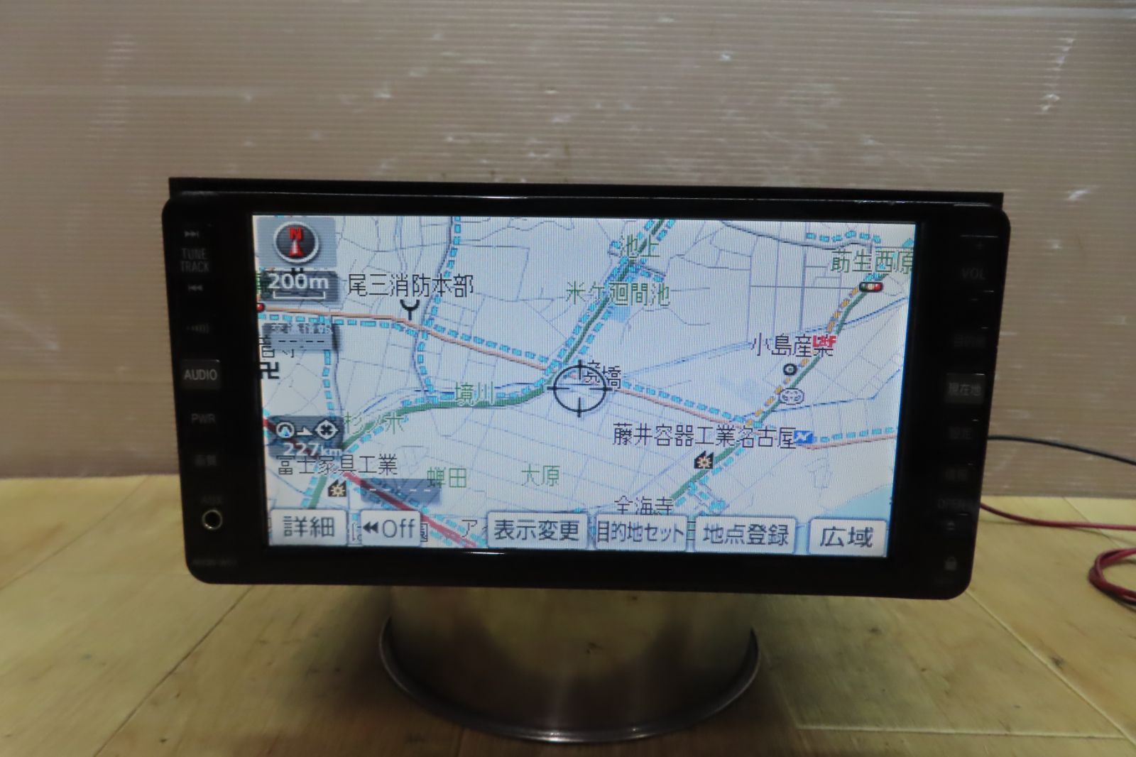 動作保証付★トヨタ純正　NH3N-W57　HDDナビ　地図2007年　TVワンセグ内蔵　MD CD DVD再生OK　本体のみ Yahoo!オークション - 動作保証付 トヨタ純正 NH3N-W57 HDDナビ 地図20