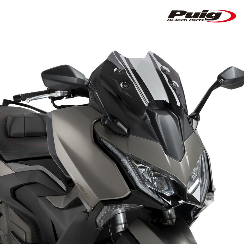 専用　C Puig 22048F WINDSHIELD V-TECH LINE SPORT [DARK SMOKE] KYMCO AK550