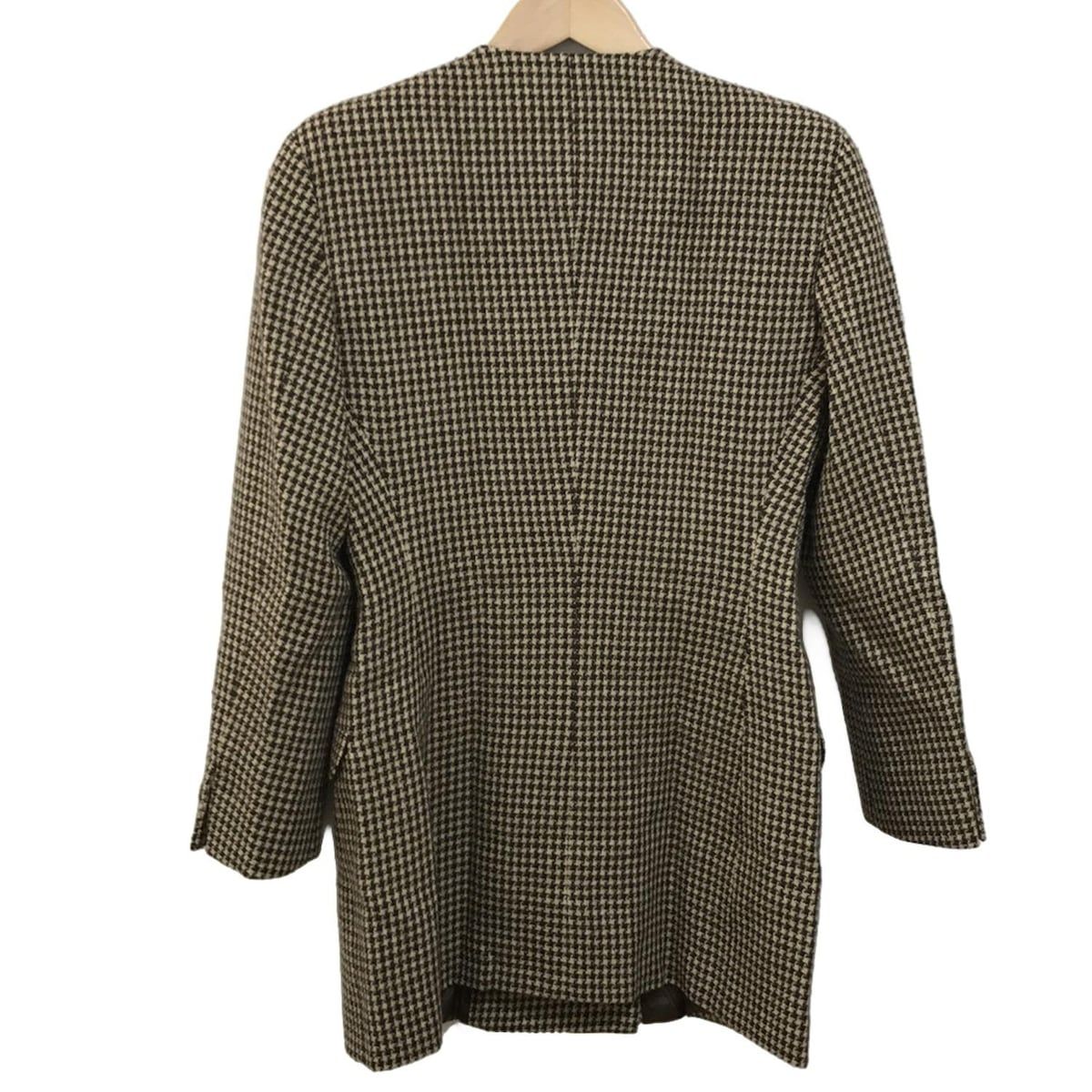 ジョルジオアルマーニ ノーカラージャケット ベージュ サイズ38*YC524 GIORGIOARMANI(ジョルジオアルマーニ) ジャケット サイズ40/6
