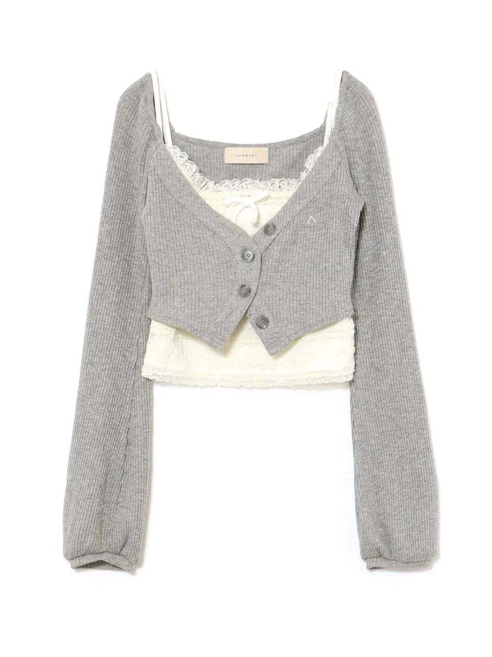 新品未使用】美品 Andmary Clala layered set アンドマリー 長袖 