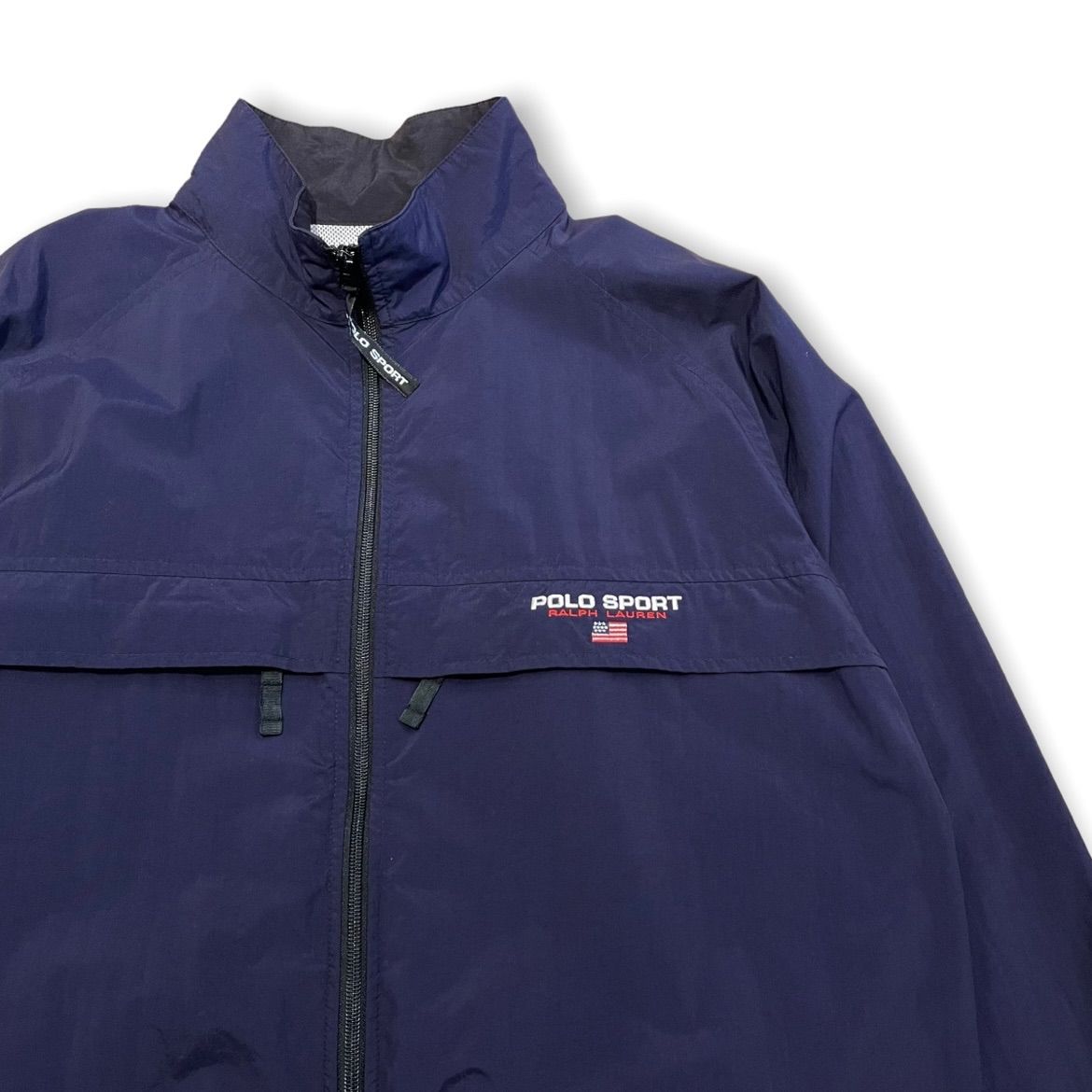 90s POLO SPORT ポロスポーツ ナイロンジャケット ネイビー L - JOIN