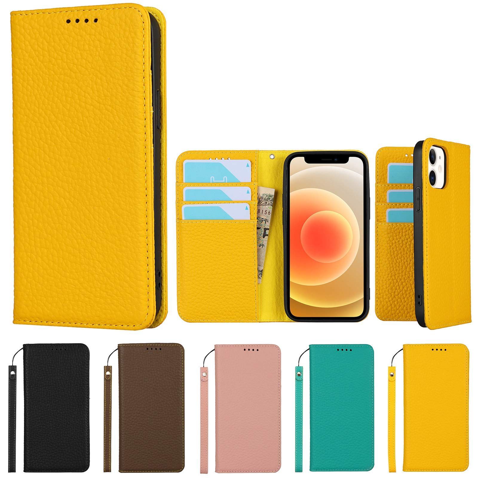 Eastwave アイフォン iPhone 12 Mini ケース 牛革 本革 手帳型 iPhone 12mini 財布型カバー iPhone12 mini 本革 手帳型 携帯スマホカバー 人気 おしゃれ 内蔵マグネット 耐汚れ 耐衝撃 カード収納