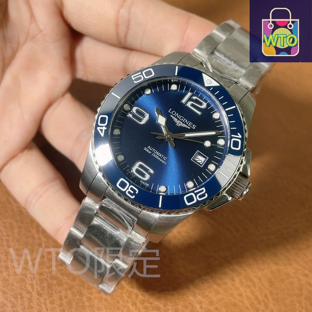 LONGINES 自動巻き クロノグラフ Conquest Chronograph 自動巻、ステンレススティールと