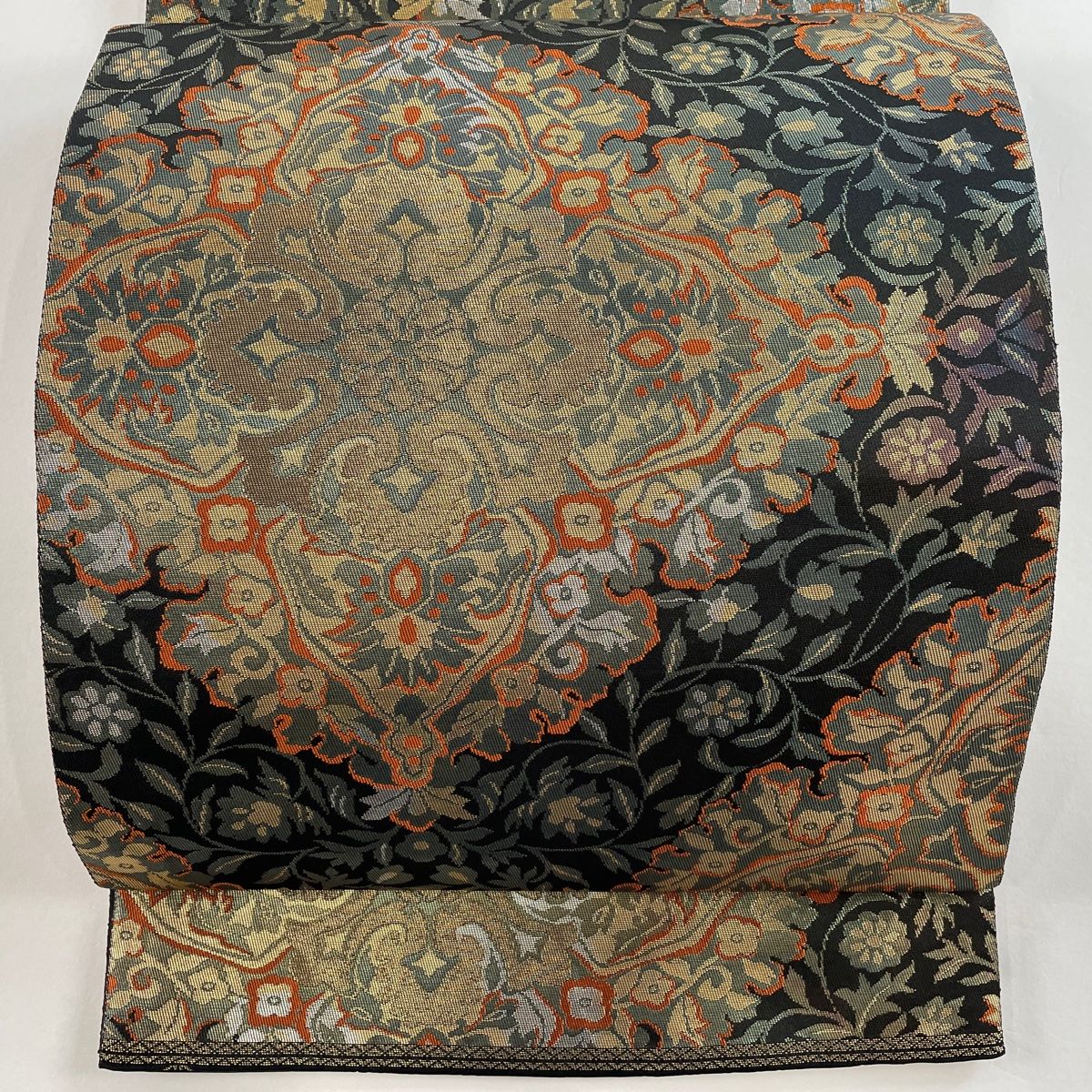 昭和レトロアンティーク服部織物正絹 袋帯