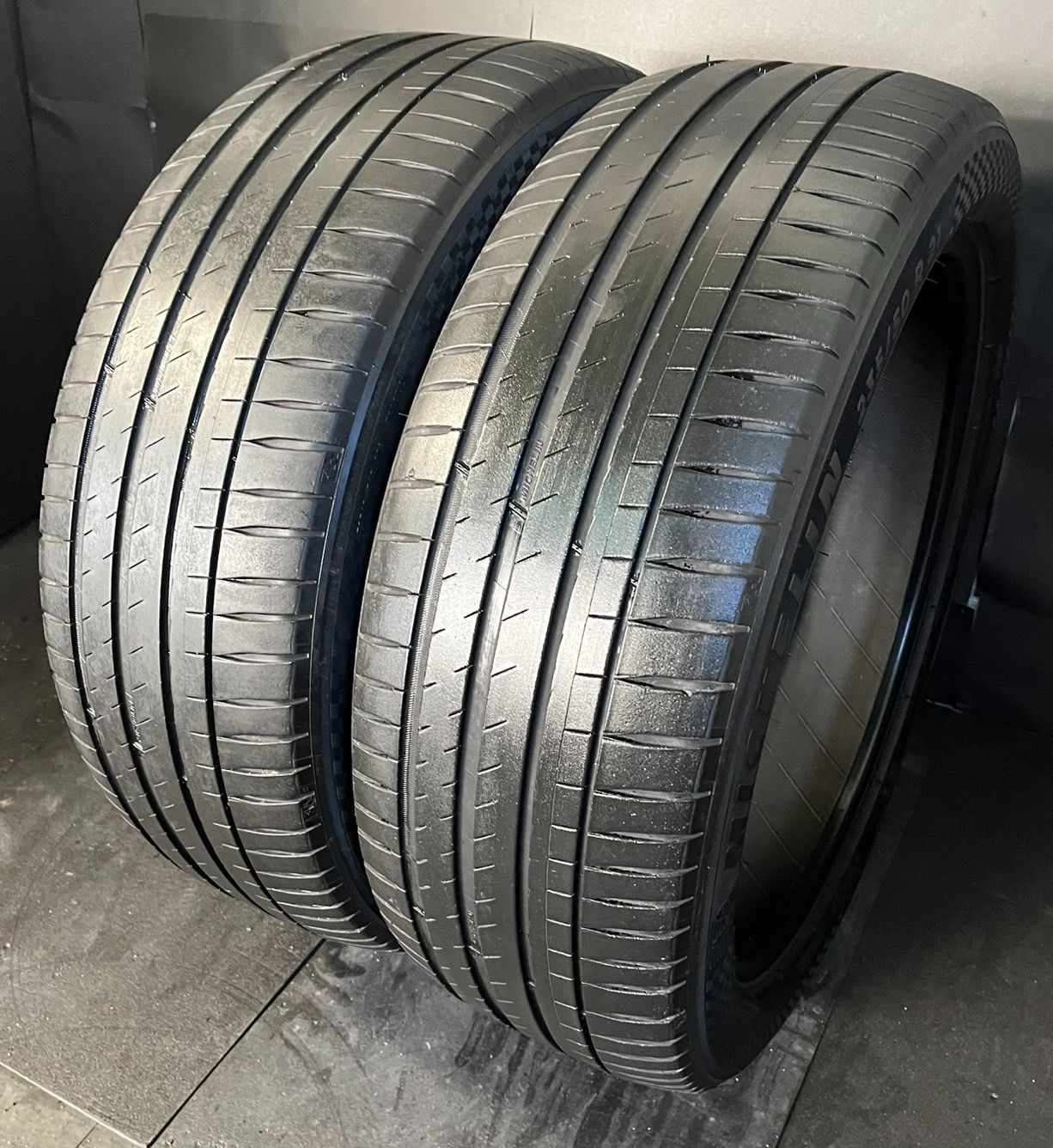 製 約6.5分山 ミシュラン MICHELIN パイロットスポーツ PILOT SPORT 4 SUV 235 50R21 2本 h_410
