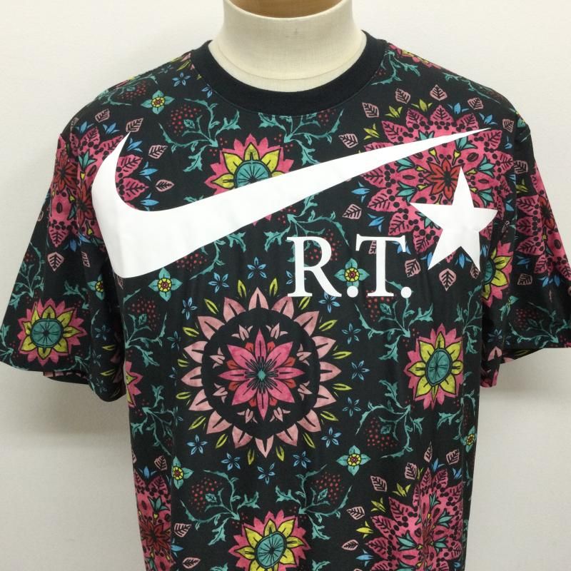 Nike ナイキリカルドティッシ花柄ジャージtシャツ XL リンガーt