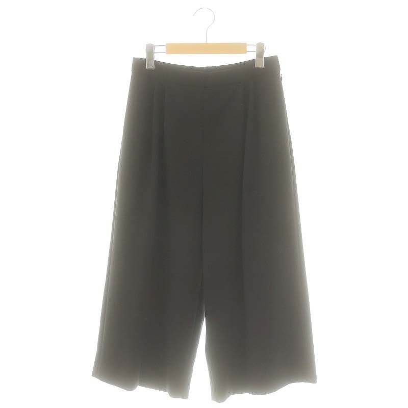デイジーリンフォクシー DAISY LIN For FOXEY 23SS 07037 Elegant Pants ワイドパンツ ストレッチ 42 ブラック |ES OS SH