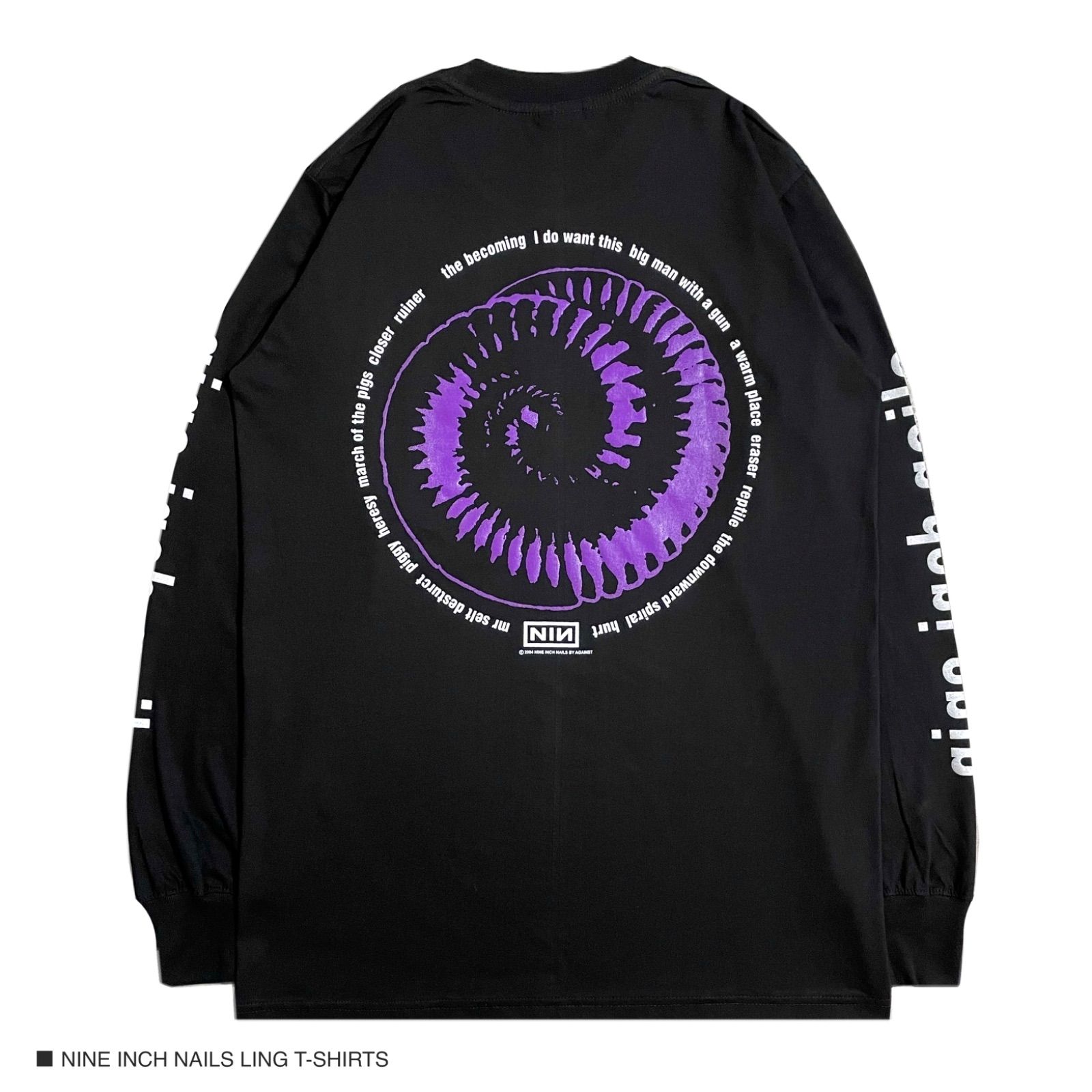 残り1点 新品公式 完売済み ナイン インチ ネイルズ ロングTシャツ サイズL Nine Inch Nails ナイン インチ ネイルズ 長袖 ロングTシャツ