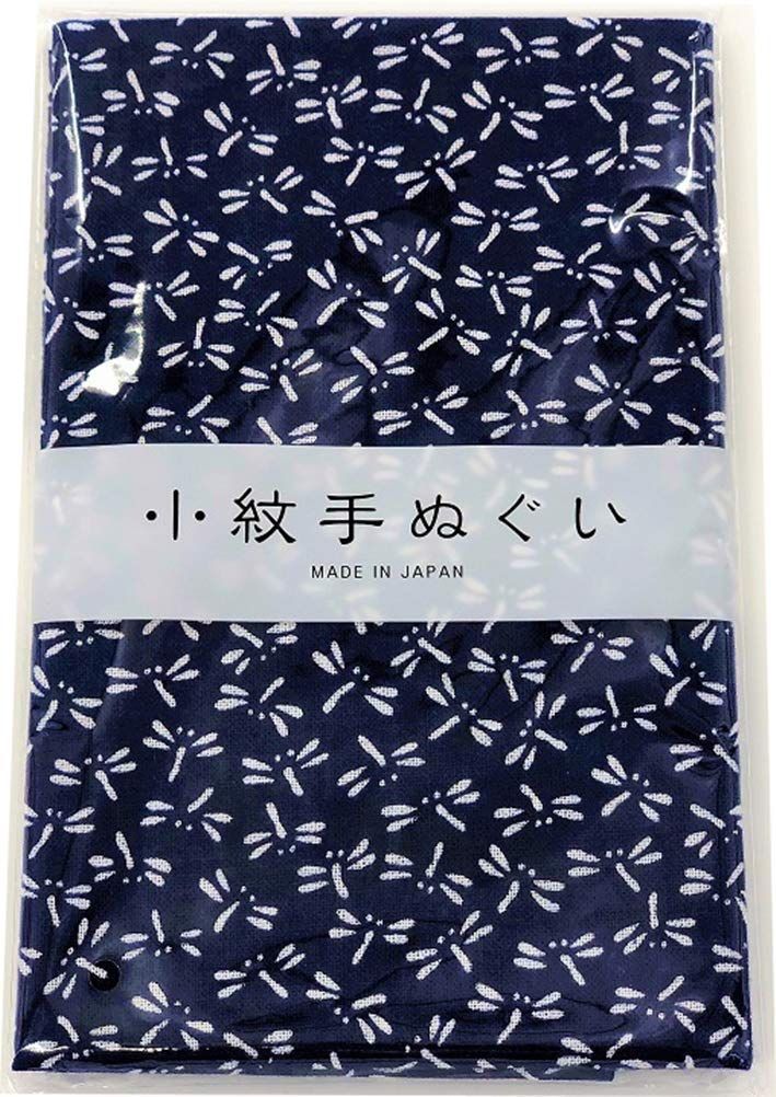 数量 ミヤモトタオル Miyamoto-towel 宮本 手ぬぐい 小紋 和柄 泉紅梅 とんぼ 紺 33202